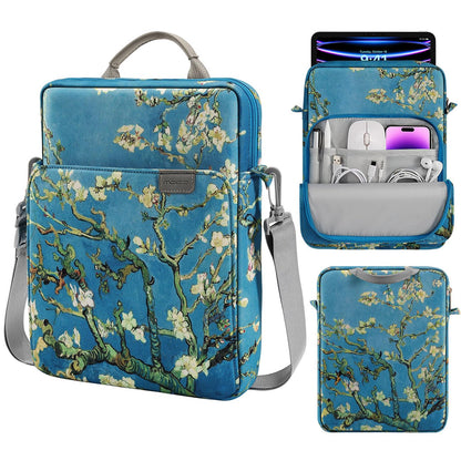 MoKo 15 Inch Laptop Sleeve Bag Fits MacBook Air 15" M2 2023, MacBook Pro 14" M2 2023, Galaxy Tab S9 Utra 14.6" 2023, Handle Carrying Case with Shoulder Strap, Indigo