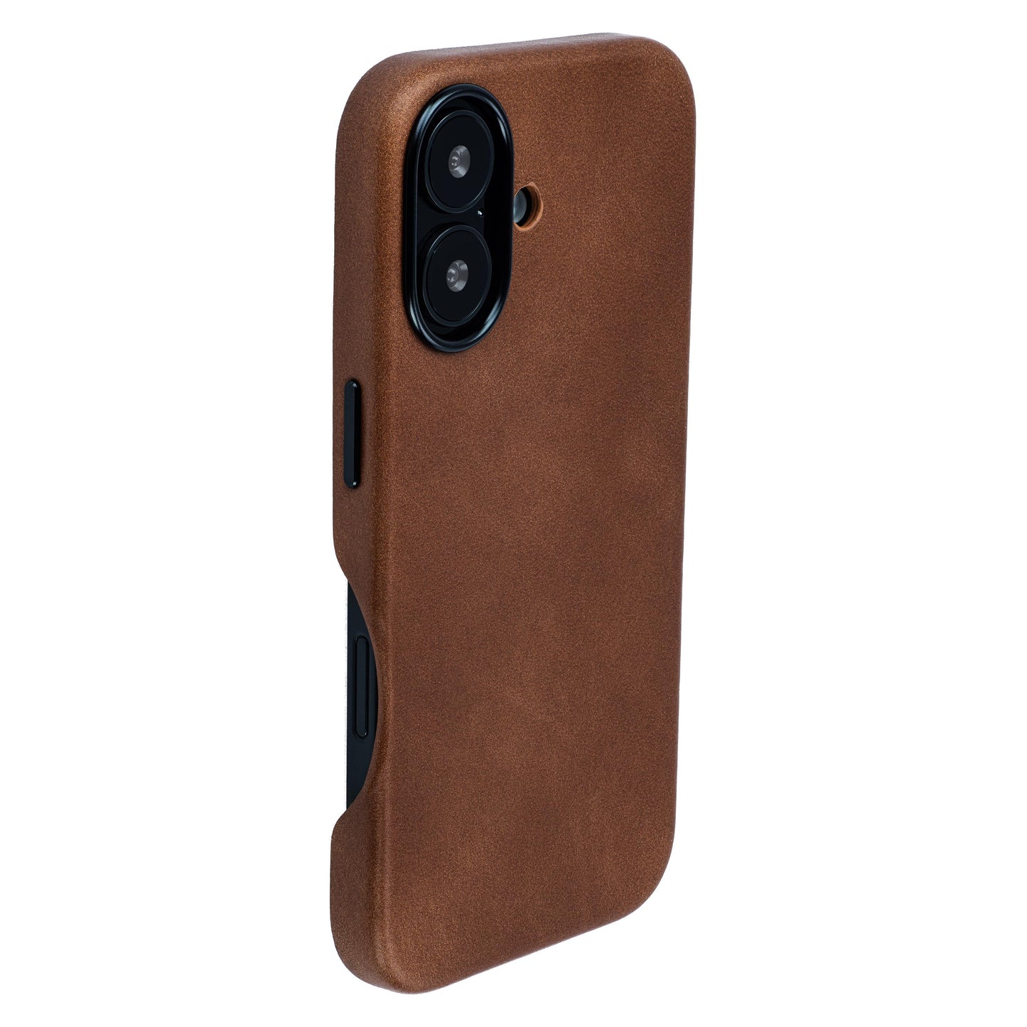 Dockem Genuine Leather Case V2 for iPhone 16 with Full Camera Control Cutout, Compatible with MagSafe (MSGL, Brown)