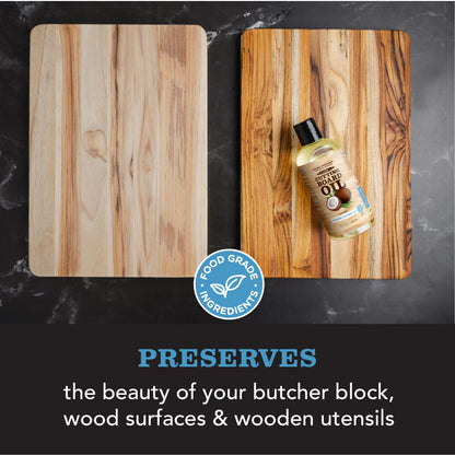 CLARK'S Cutting Board Oil - Coconut Extract Oil for Cutting Board - Made with Fractionated Coconut Oil for Kitchen Countertops, Butcher Blocks, Wooden Bowls and Utensils