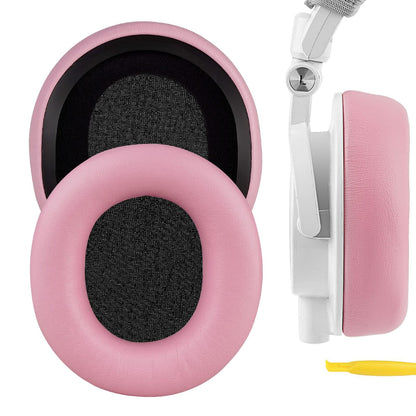 Geekria NOVA Replacement Ear Pads Compatible with Audio Technica ATH-M50X, M50XBT, M50XBT2, M50x ENSO, M60X, M50, M40X, M30, M20, M10 Headphones, Repair Parts (Pink)