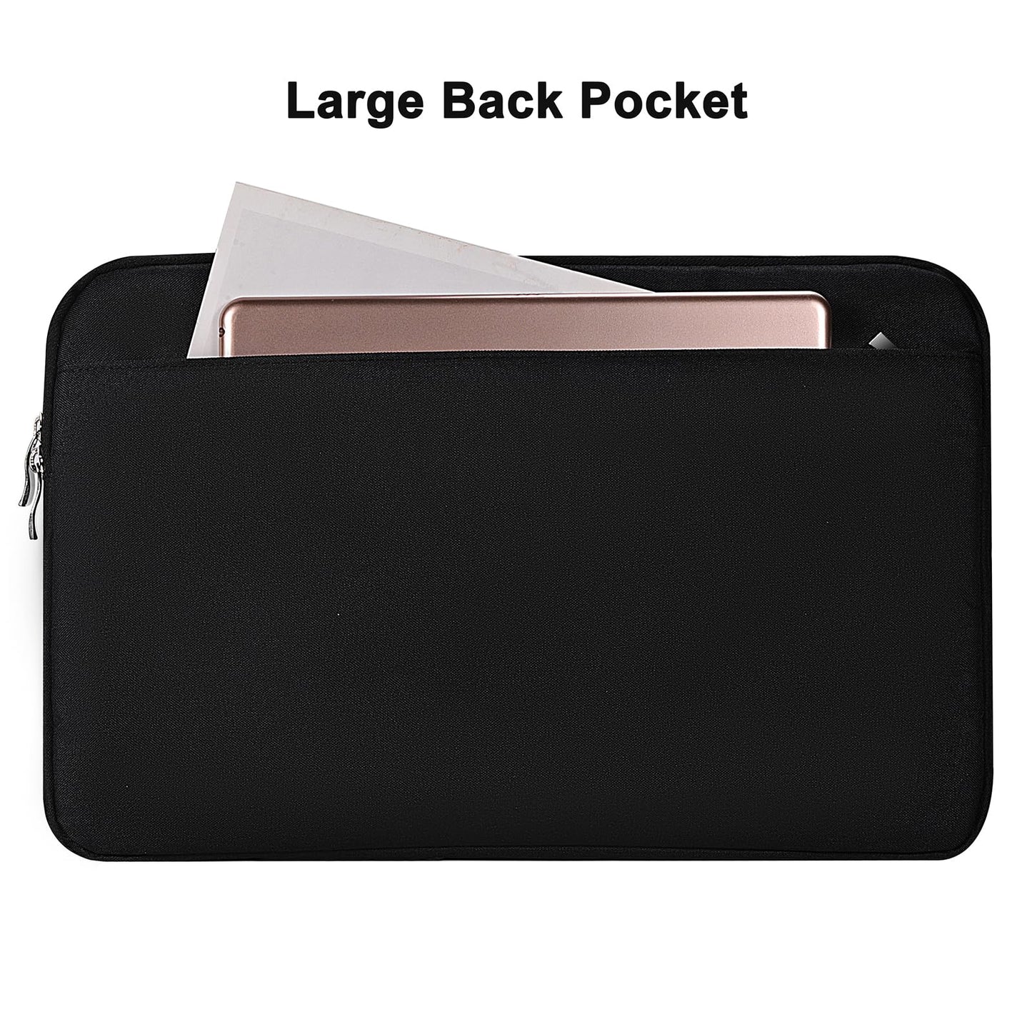Losong Portable Monitor Case 15.6 Inch, Protective Carrying Sleeve for Most 16.1/15.6 in Monitors, Water Resistant Portable Laptop Display Bag with Accessory Pocket, Size-15.3"x9.8" Black