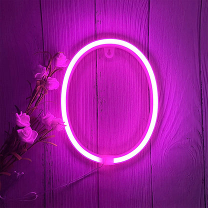 ENUOLI Light Up Letters Neon Signs, Pink Alphabet Neon Lights Wall Decor for Home, Birthday Party, Bar, Valentine’s Day Word-Pink Letter (O)