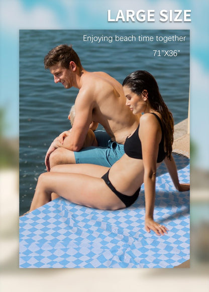 2 Packs Turkish Beach towel Vacation Essentials Blanket Bath Pool Towel Extra Large Sand Free Fast Drying Lightweight Swim Necessities Women Summer Gift Vacation Travel Accessories Thin Sandless