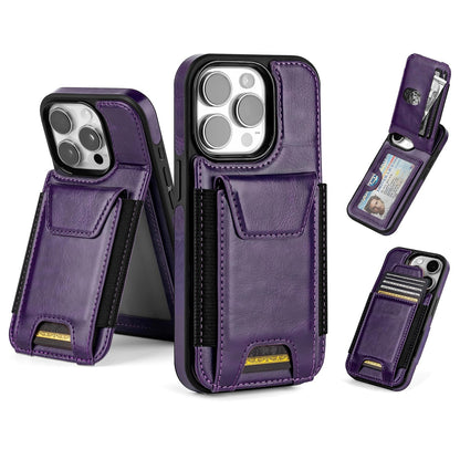SkyEagle Compatible with iPhone 13 Pro Wallet Case with Card Holder,Women Men Phone Case PU Leather RFID Blocking Shockproof Magnetic Flip Cover Credit Card Slots Kickstand,for Apple 13 Pro,DarkPurple