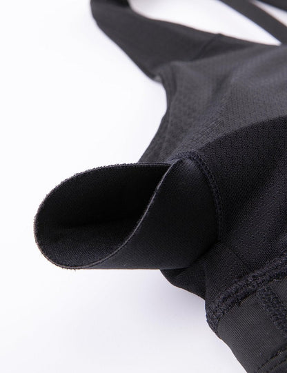 CRZ YOGA Naked Feeling Strappy Longline Sports Bras for Women - Medium Impact Criss Cross Yoga Padded Workout Crop Top Black Medium