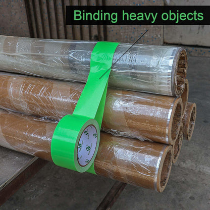 BOMEI PACK Green Duct Tape, Heavy Duty Strong Industrial Grade Color Duct Tape 9.0 mil x 1.88inch x 30yds for Packing and Repairing