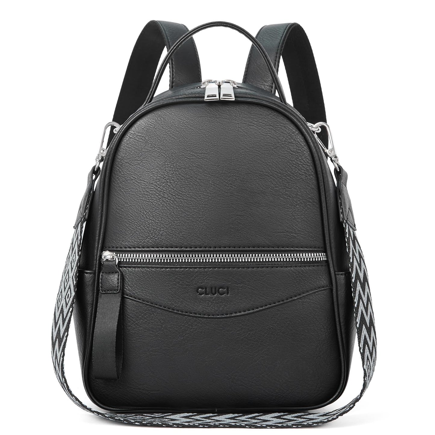 CLUCI Mini Backpack Purse for Women Fashion Leather Small Backpacks Ladies Shoulder Backpack Convertible Handbags Black