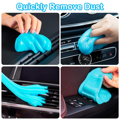 PULIDIKI Car Cleaning Gel Detailing Kit - Automotive Dust Crevice Cleaner Slime for Auto Interior Detail Removal - Putty for Keyboard Cleaning and Car Accessories
