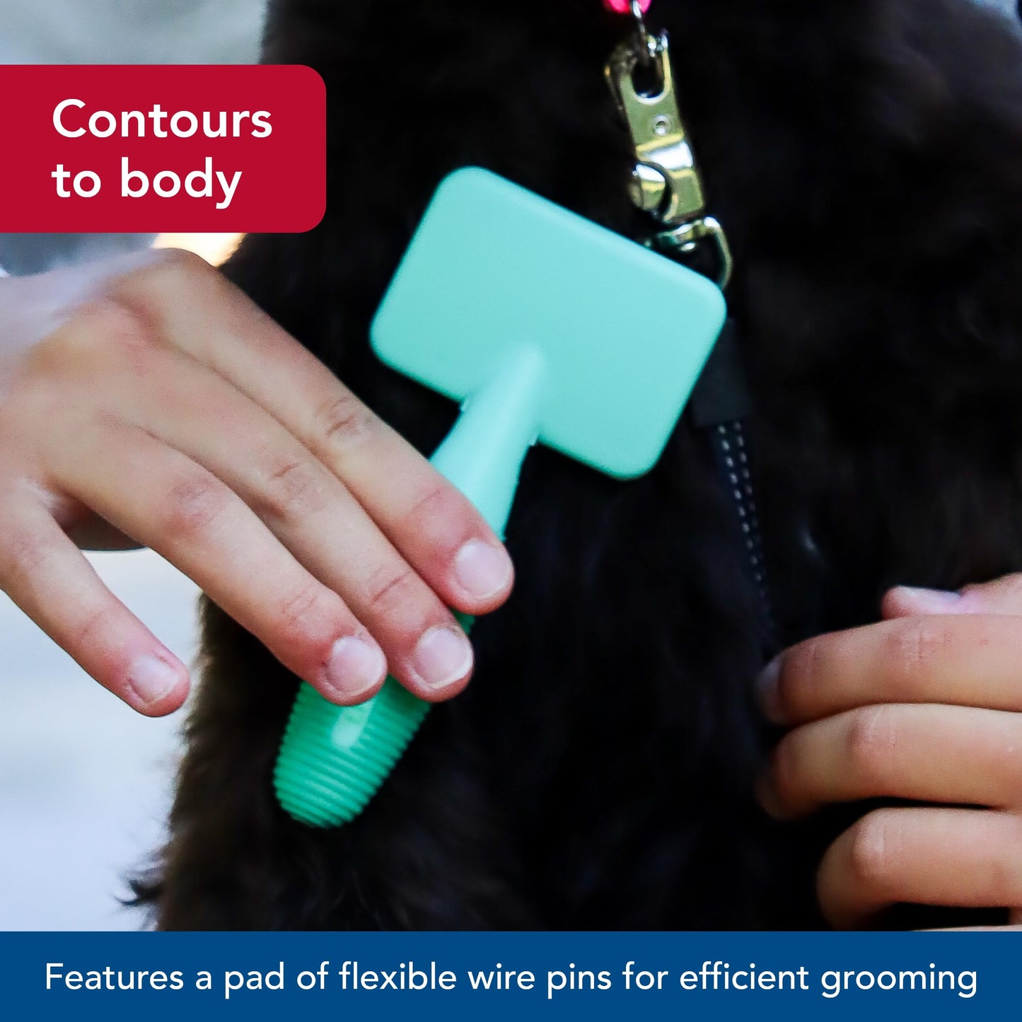 Coastal Pet Li'l Pals Dog Slicker Brush with Coated Tips - Dog Grooming Brush for Small Breeds & Puppies - One Size