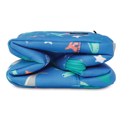 PackIt® Freezable Snack Box, Checked Out, Built with ECOFREEZE Technology, Collapsible, Reusable, Zip Closure with Buckle Handle, Designed For Work Snacks, Fresh Snacks On the Go, Adults, and All Ages