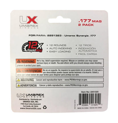 Umarex Synergis Pellet Gun Air Rifle RapidMag Rotary 12-Rounds Magazines, 2 Pack (Mag Only)