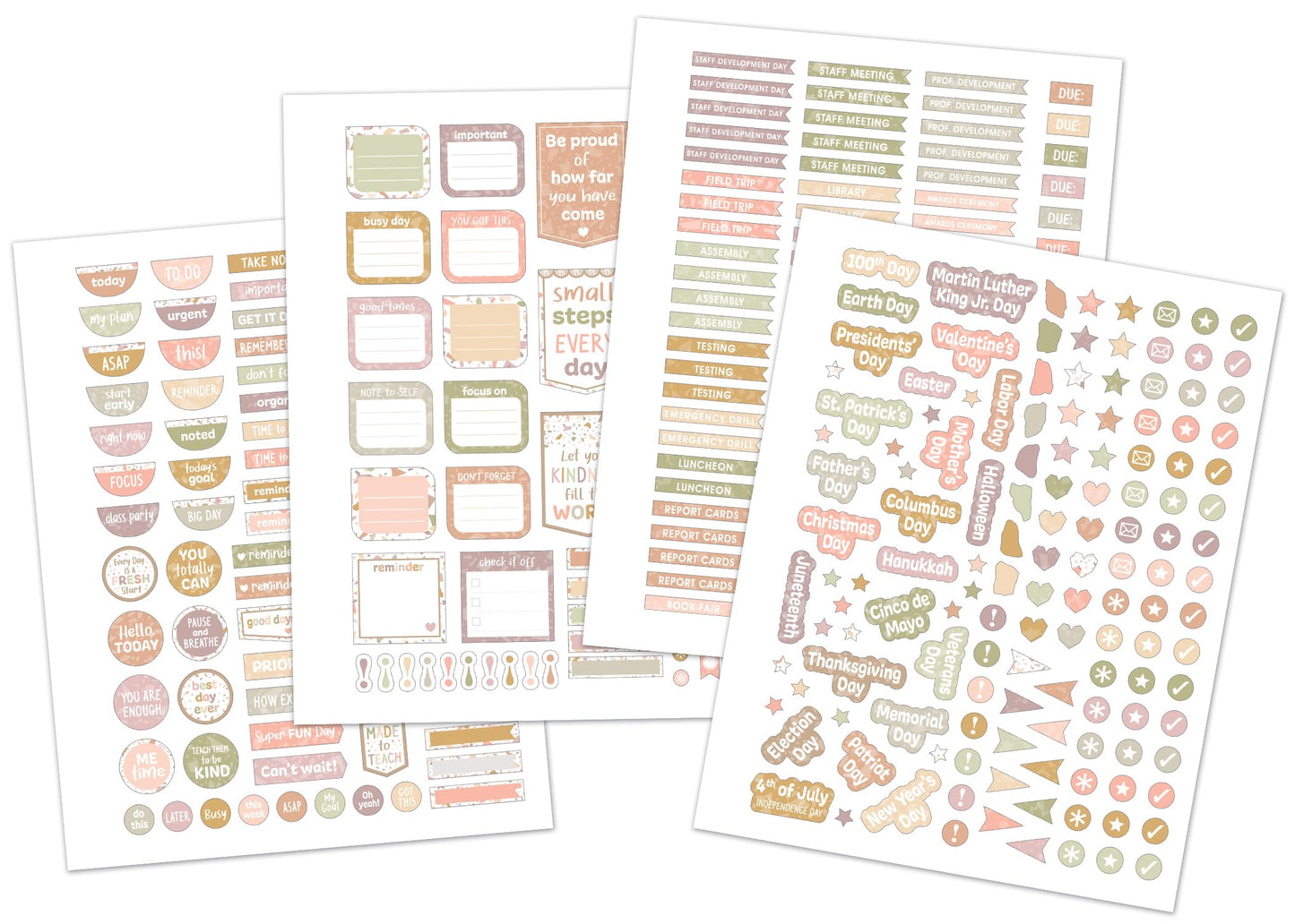 Teacher Created Resources Terrazzo Tones Teacher Planner (TCR7230)