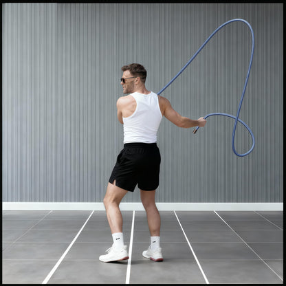 Flow Rope Weighted Fitness Jump Rope for Women Men Workout, Adjustable 1.5LBS Heavy Rope for Adult Exercise, Mobility & Coordination Training Home Gym & Outdoors, Gift Ideas