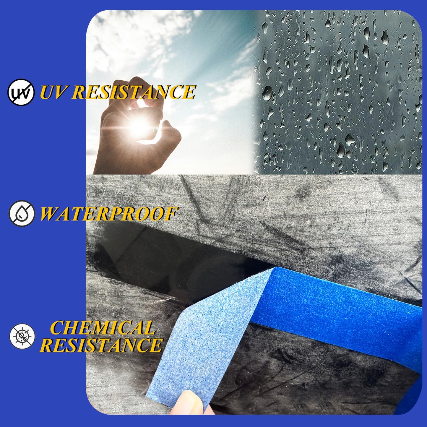 Professional Painters Tapes 2 Inch Wide (1.88 In x 60.1 Yds x 6 Rolls =360.6 Yds ), Blue Masking Tape, Paint Paper Tape, Protects Surfaces, No Residue, Painter's Tape for Wall Painting, Canvas Edging