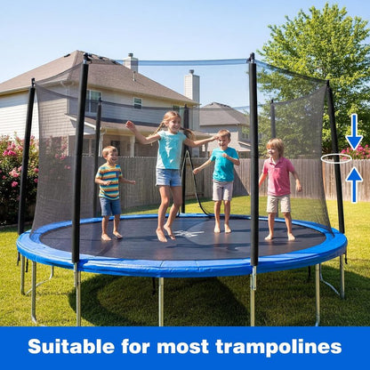 Trampoline Pole Covers - 35.4 Inch Foam Sleeves for Safety | Black, 1.26 Inch Diameter
