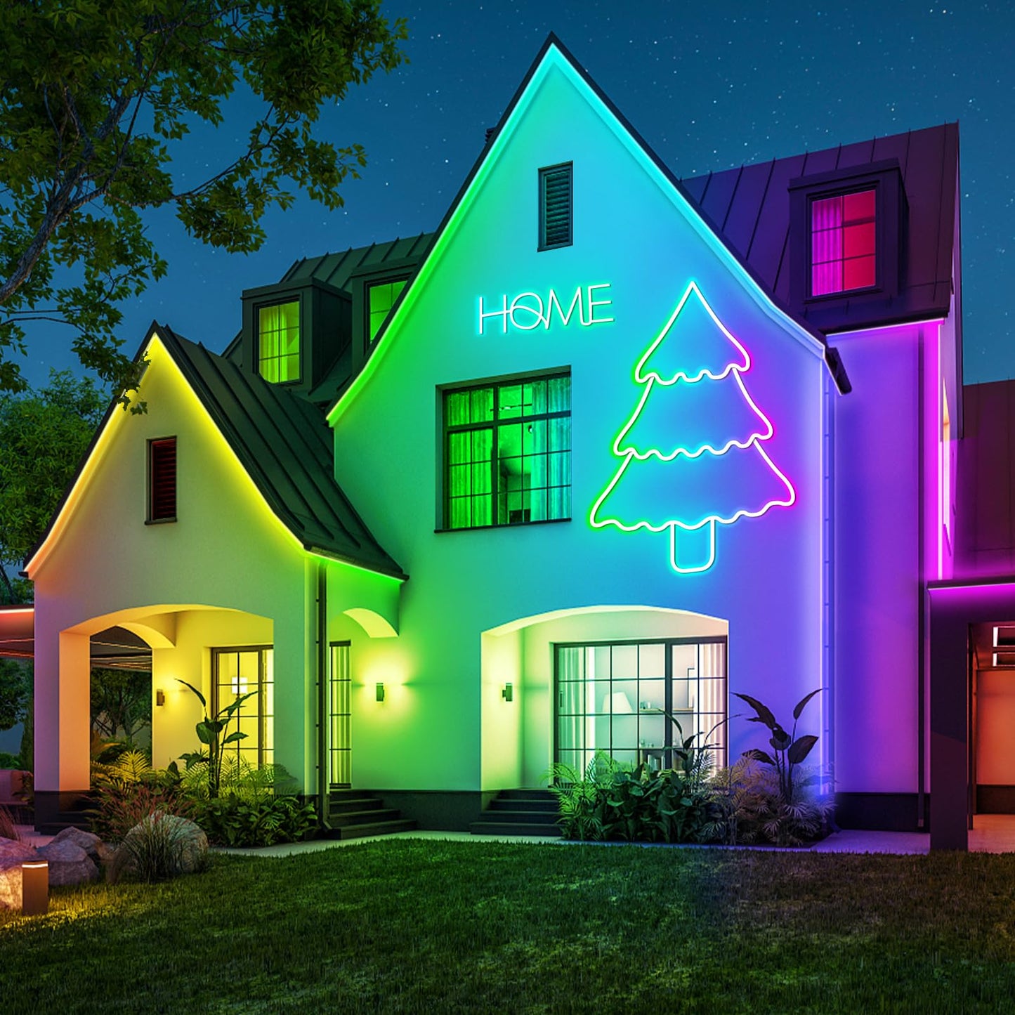 100Ft Neon Rope Lights,Flexible Led Rope Lights Control with App/Remote,Multiple Modes Rope Lights,IP65 Outdoor RGB Led Neon Lights Waterproof,Music Sync Gaming Led Neon Light Strip for Bedroom Decor