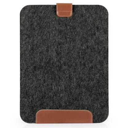 MegaGear 13" Genuine Leather & Fleece Slim MacBook Bag – Stylish & Protective Sleeve for MacBook Pro, MacBook Air, and Laptops