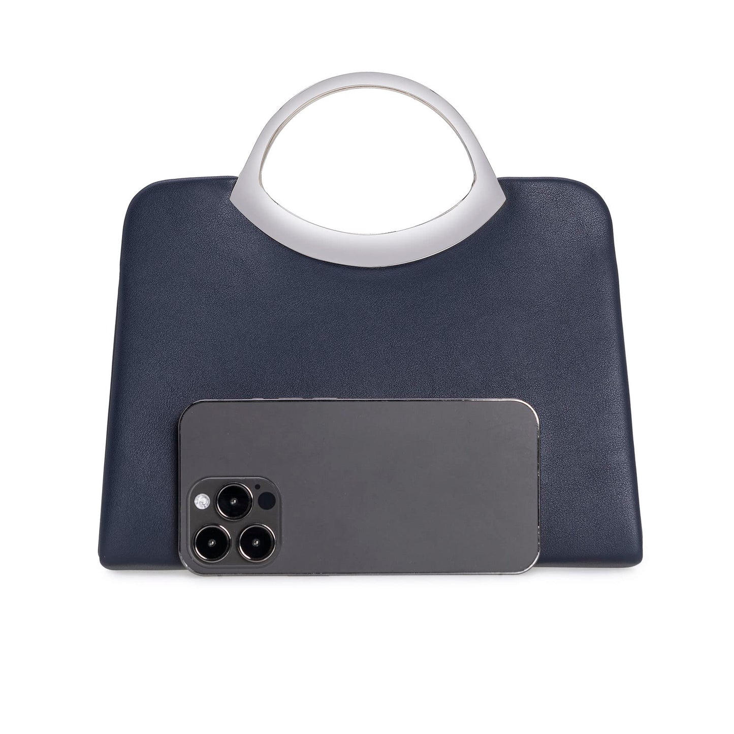 CHARMING TAILOR Small Dressy Handbag for Women Evening Bag Elegant Party Purse for Prom/Cocktail/Wedding (Navy)