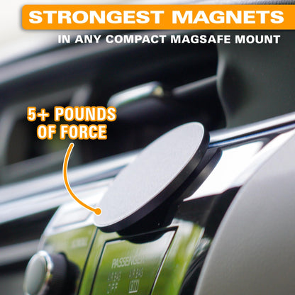 Scooch Magnetic Phone Mount for Car Compatible with Any Smartphone [Wingmount] Strong Magnets, Adjustable Magnetic Phone Holder for Car Dashboard, Works Best Cases (2022 Model)