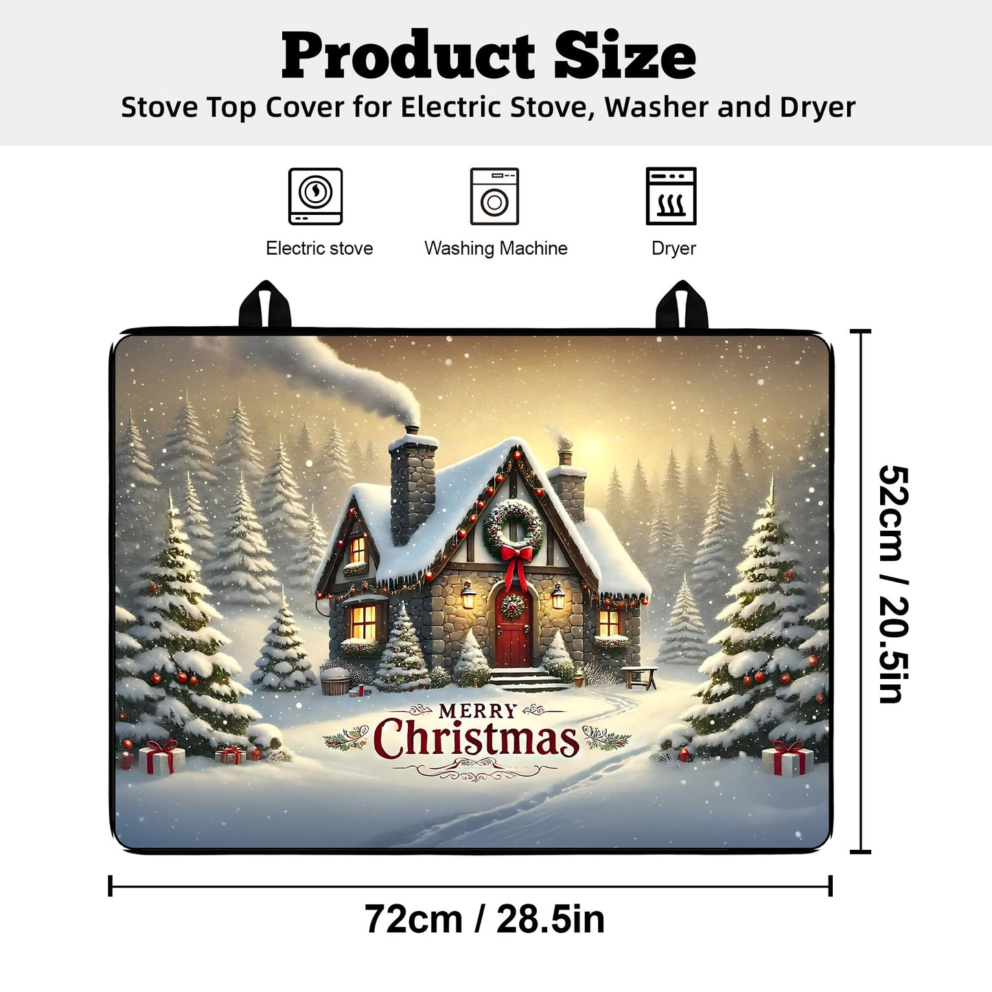 Stove Top Cover for Electric Stove: 28''×20'' Stove Cover Elevate Your Kitchen Reliable Heat Protection,Non-Slip Kitchen Decor (MAI-H2411225)