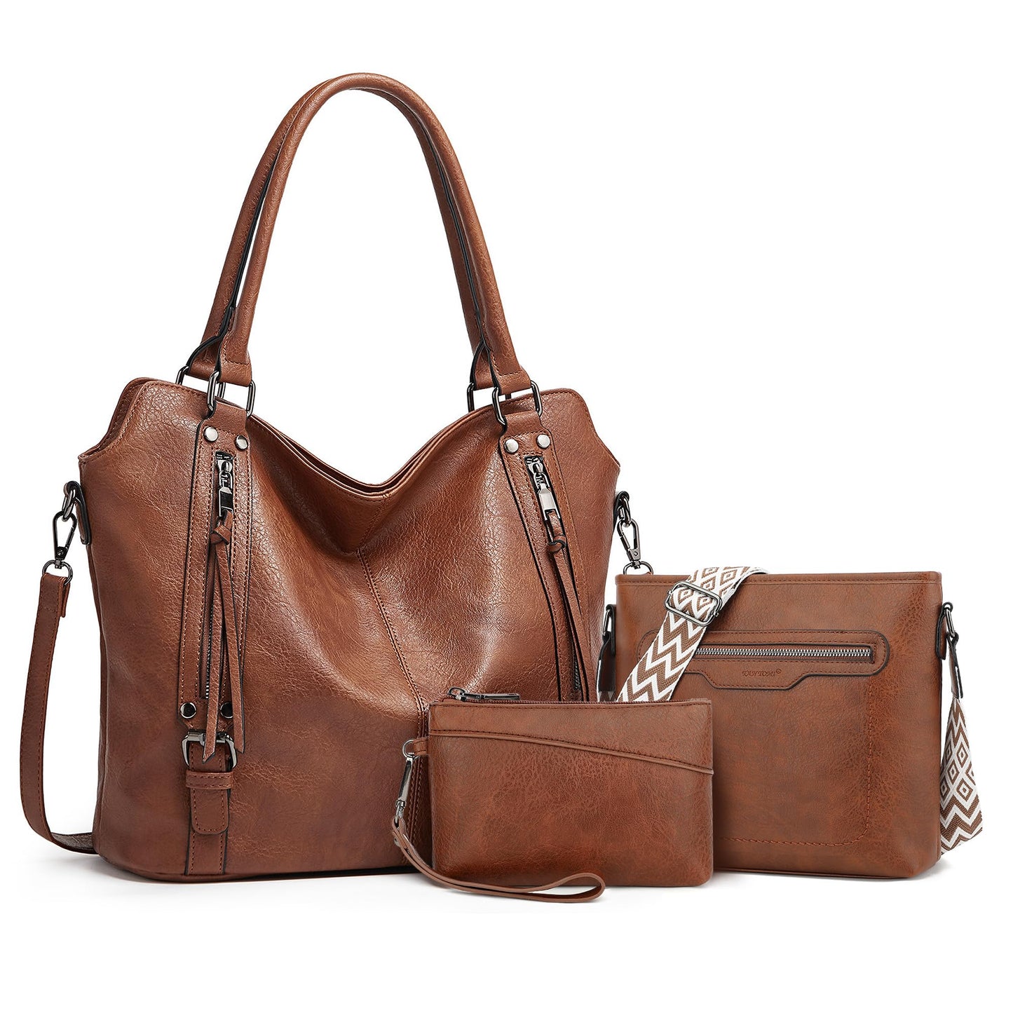 TANTOMI Tote Handbags for Women, Purse Crossbody Large Leather Purse Shoulder Handbags with Wallet Adjustable Straps