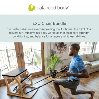 Balanced Body EXO Chair Bundle with Slastix Resistance Bands and Accessories (5 Items)