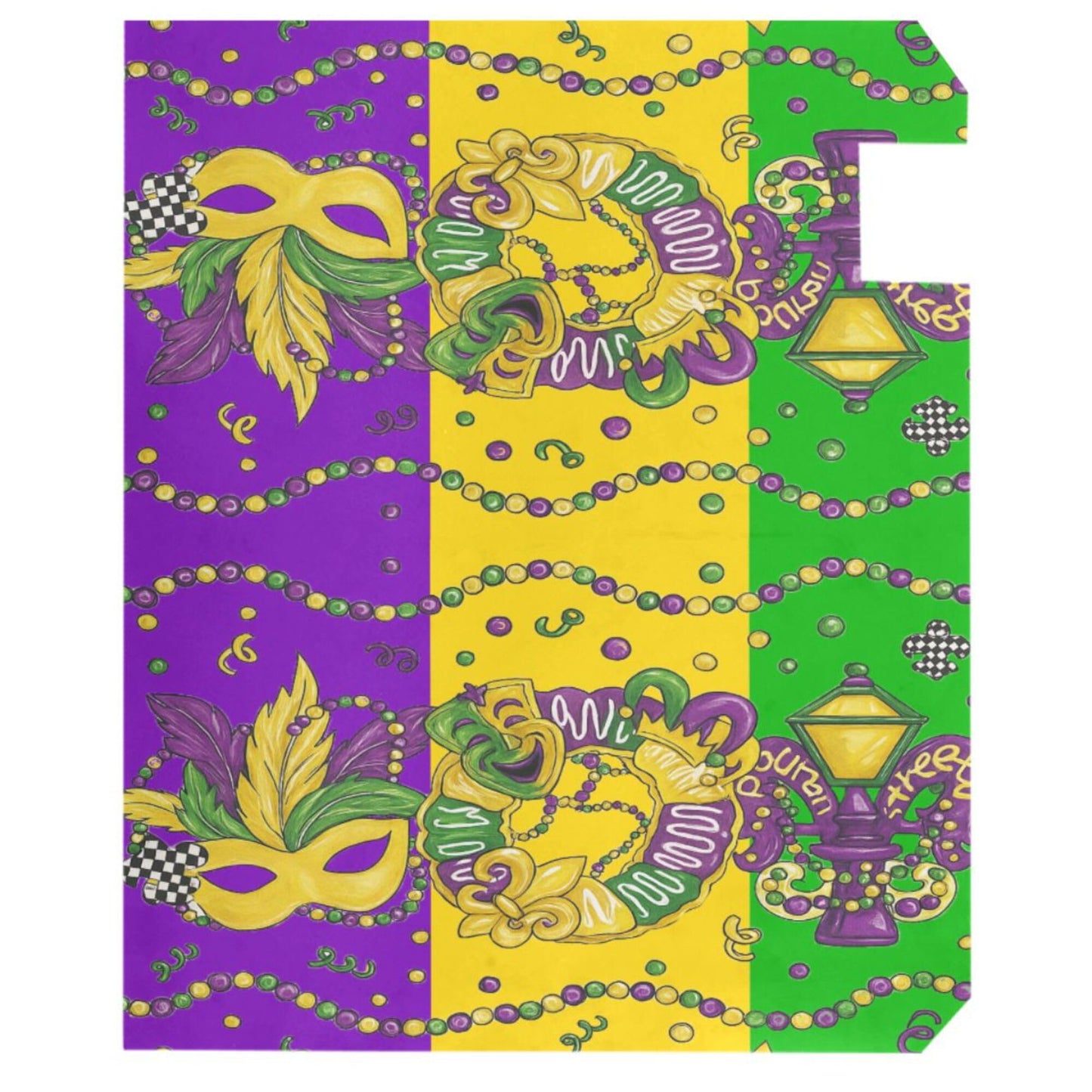Happy Mardi Gras Magnetic Mailbox Covers Fleur de Lis Masquerade Mask Mailbox Cover Standard Size Full Magnet Garden Yard Porch Mail Boxes Cover Holiday Decorations 21" L x 18" W