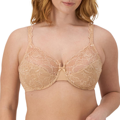 Bali Women's Lace Desire Underwire Bra, Full-Coverage Lace Bra with Underwire Cups