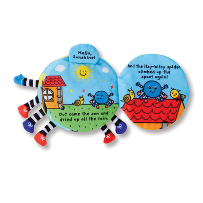 Melissa & Doug K's Kids Itsy-Bitsy Spider 8-Page Soft Activity Book for Babies and Toddlers