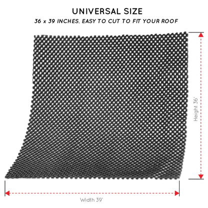 ROOF CARGO BAG PROTECTIVE MAT for Car Roof Storage Bags with EXTRA PADDING and GRIP Place the car roof mat under any rooftop cargo bag TOP UNIVERSAL ROOF RACK PAD for PROTECTION from Car Roof Racks