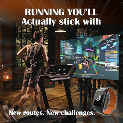 JMATE2 Smart Fitness Band, Train, Track & Compete in One System, Interactive Motion Training, 24/7 Activity, Heart Rate & Sleep, 100+ Sports Modes, No Subscription
