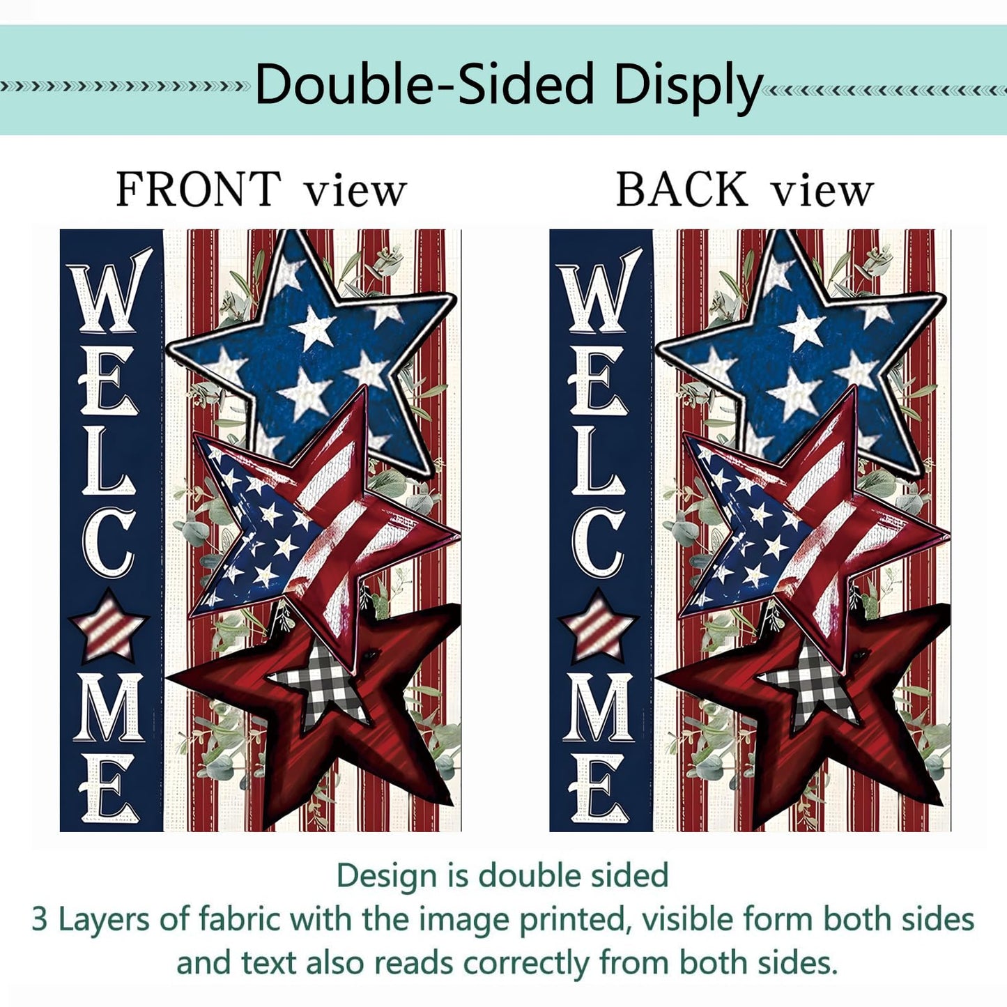 Seasonal Garden Flags Set of 12 Double Sided 12x18 Inch, Small Yard Flags for Outside, Spring Summer Fall Winter & Holiday Outdoor Decor, 4th of July Halloween Christmas Decorations for All Seasons