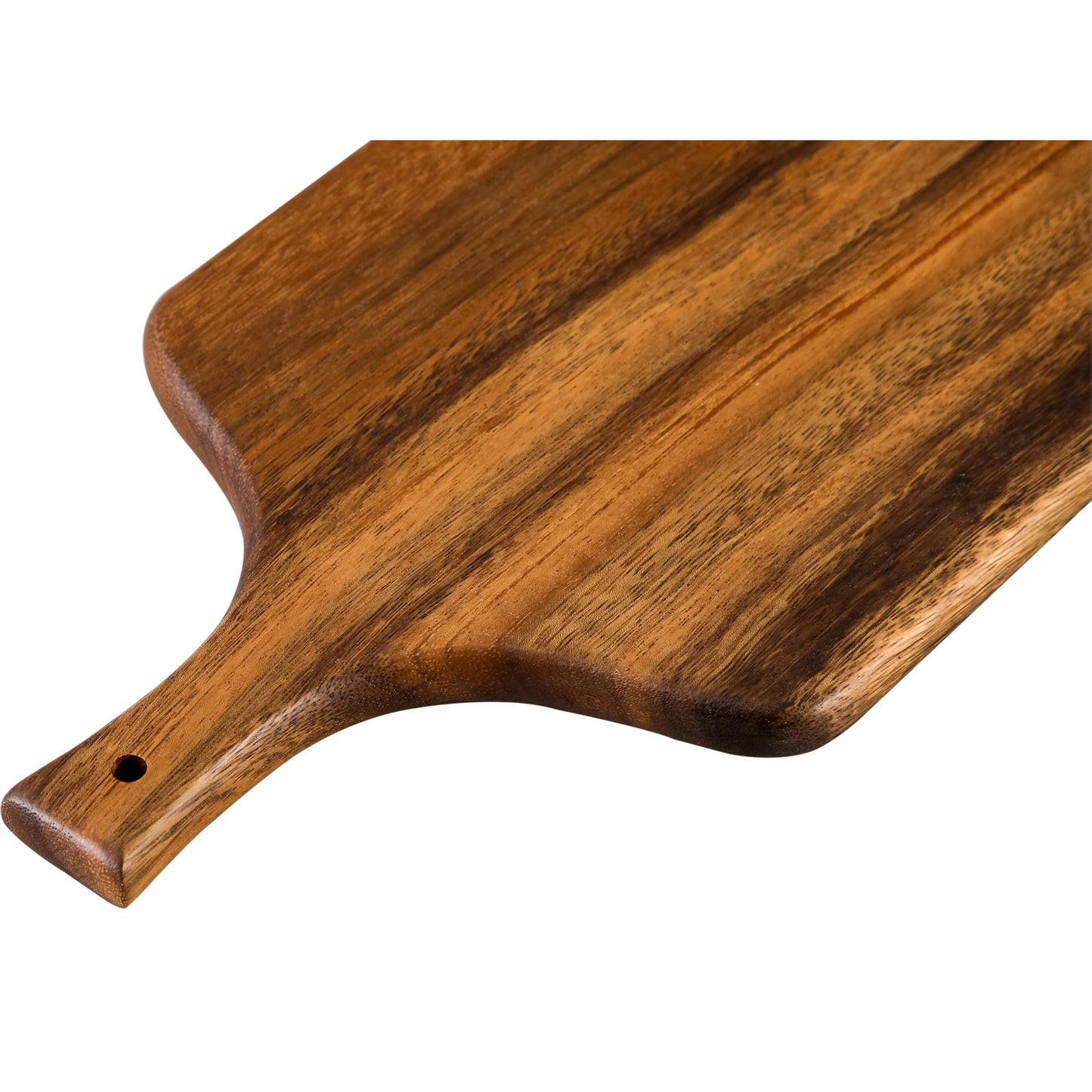 SOFE Walnut Wood Cutting Board with Handle, Rectangle Cheese Serving Board, Wooden Chopping Board Kitchen Charcuterie Board, Decorative Trays for Serving Food Bread Fruit Snack Meat, 15" X 8.7"