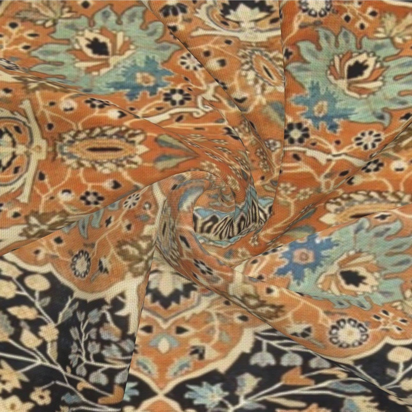 17th Century Turkish Carpet Print Throw Pillow Covers Modern Pillow Cushion Cases, Decorative Square Pillowcases for Sofa Couch Bedroom Living Room Car 20"X20"