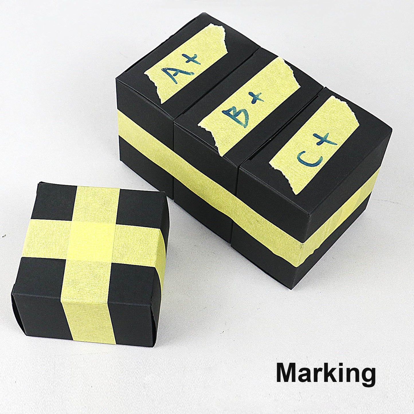 BOMEI PACK 10Rolls Yellow Painters Tape, General Purpose Yellow Masking Tape 0.75inch x 55yds, for Painting,Labeling,DIY Crafting,Decoration and School Projects, Total 550yds