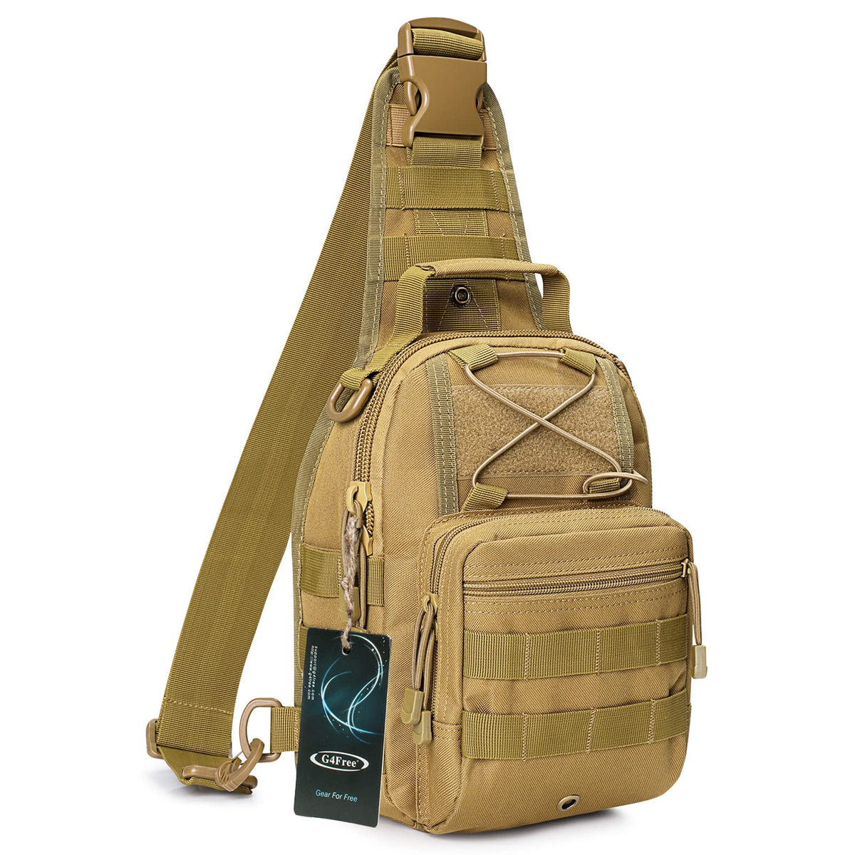 G4Free Outdoor Tactical Bag Backpack, Military Sport Bag Pack Sling Shoulder Backpack Tactical Pack for Every Day Carry