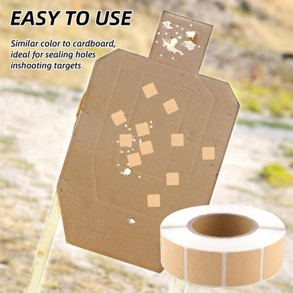 1000Pcs 0.87 Inch Target Pasters,Self-Adhesive Target Sticker Tape Shooting Cardboard Paper Markers Label for Pistol Shooting Range Practice(Brown)