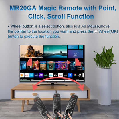 Replacement for LG Magic Remote Control with Voice Command & Pointer Function, Universal Remote for LG Smart TV UHD OLED QNED NanoCell Series (4K 8K Models) - Works with Google Assistant & Alexa