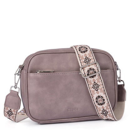 CLUCI Crossbody Bags for Women Trendy, Vegan Leather Shoulder Handbags，Purses for Women with Adjustable Wide Strap