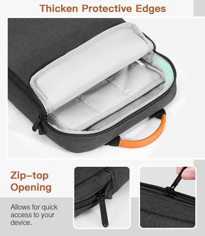 MoKo 15 Inch Laptop Sleeve Bag Fits MacBook Air 15" M2 2023, MacBook Pro 14" M2 2023, Galaxy Tab S9 Utra 14.6" 2023, Handle Carrying Case with Shoulder Strap, Indigo