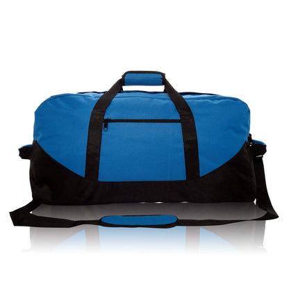 DALIX Big Adventure Large Gym Sports Duffle Bag in Royal Blue-25 inches x 12 inches x 12 inches