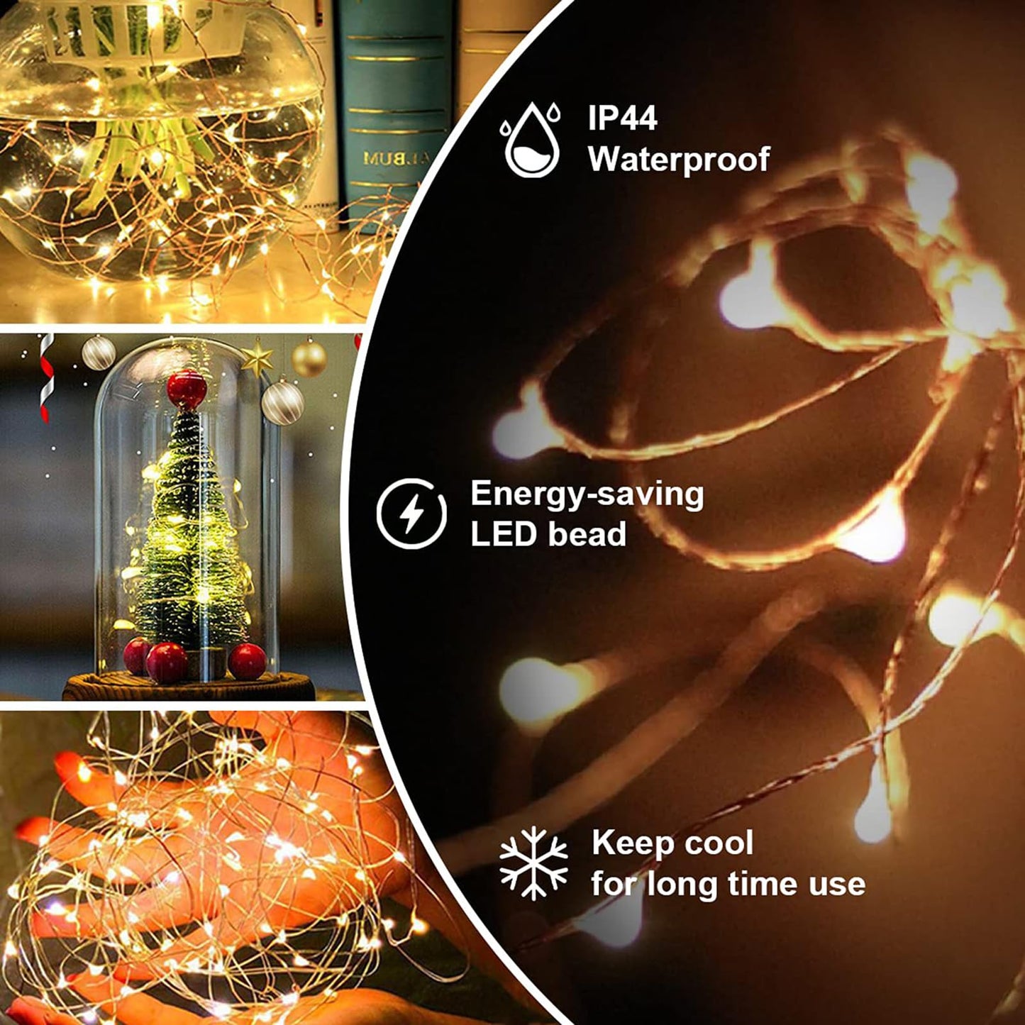ZELUXDOT Fairy Lights Plug in,328FT 1000LEDs Waterproof Led String Lights,8 Modes Remote Twinkle Light for Outdoor Indoor Christmas Wedding Birthday Garden Party Decorations,Silver Wire,Warm White
