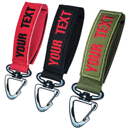 Uayma Tactical molle key clip, 1PC Custom Nylon Belt Key Ring Holder Carabiners Hanger Buckle tactical keychains for Outdoor Sport Hiking Climbing Camping, molle key clips (Triangle Clasp)