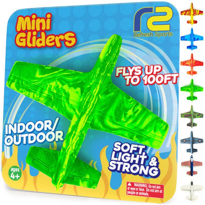 Foam Airplane - Best Outdoor Toys for Kids 3 4 5 6 7 8 9 + Year Old Boys - Best Toy Stuffers Gift & Boy Toddler Toys & Airplane Gift Idea - Gifts for Boys Toys Age 4-6 & Summer Party Favors