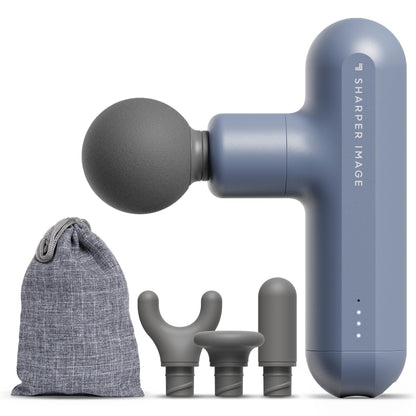 Sharper Image Powerboost Move Aero [New 2026 Version] Mini Deep Tissue Percussion Massage Gun| Muscle Recovery & Pain Relief Massage Tool| Full Body Back & Shoulder Massager| Travel Gift for Men Women
