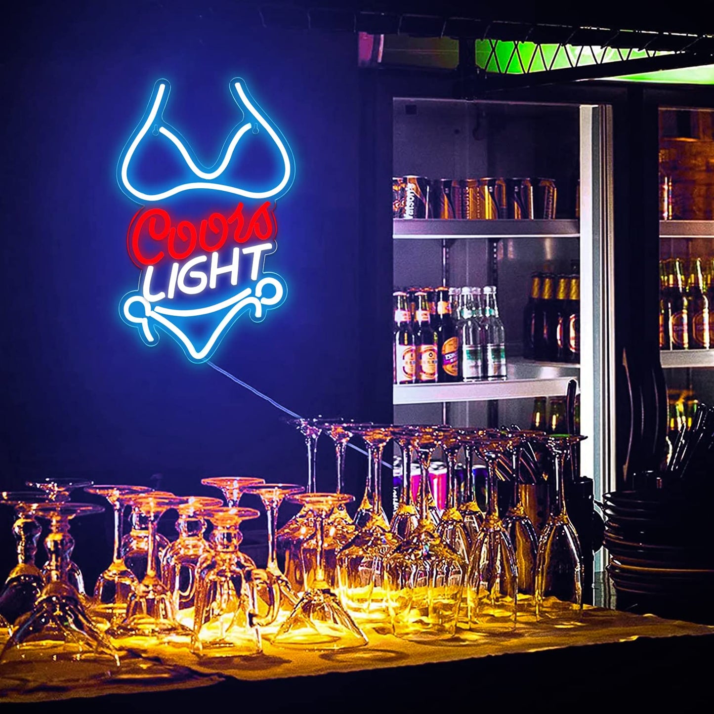 JFLLamp Drinks Neon Signs for Wall Decor Neon Lights for Bedroom Led Business Signs Suitable for Man Cave Bar Pub Restaurant Christmas Gift Art