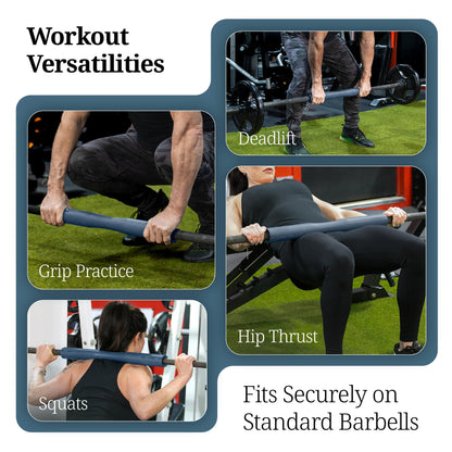 Tribus Grips Dense Rubber Barbell Adapter for Squats & Strength Training – Anti-Slip Design – Fits Standard & Olympic Barbells – Compact Durable Alternative to Foam Squat Pads