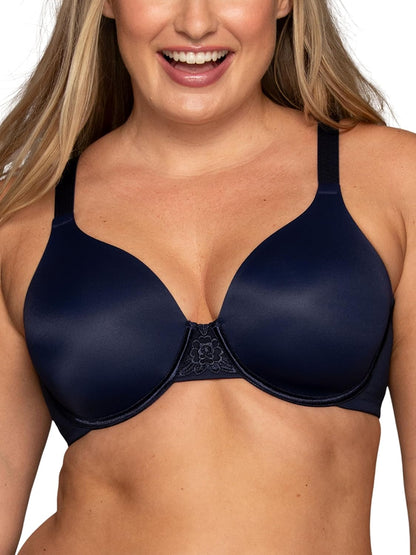 Vanity Fair Womens Full Figure Beauty Back Smoothing Bra, 4 Way Stretch Fabric, Lightly Lined Cups Up to H