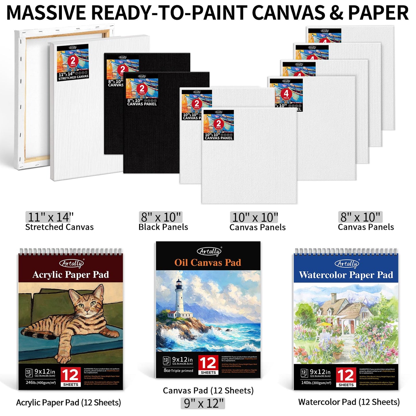 187Pcs Professional All-in-One Art Painting Kit with Aluminum & Beech Wood Easel, 96 Acrylic, Watercolor & Oil Paint Set, Complete Art Supplies Painting Set for Adults, Artists, Beginners