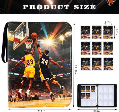 Basketball Cards Binder - 900 Pockets Trading Card Holder Album | 50 Removable Sleeves